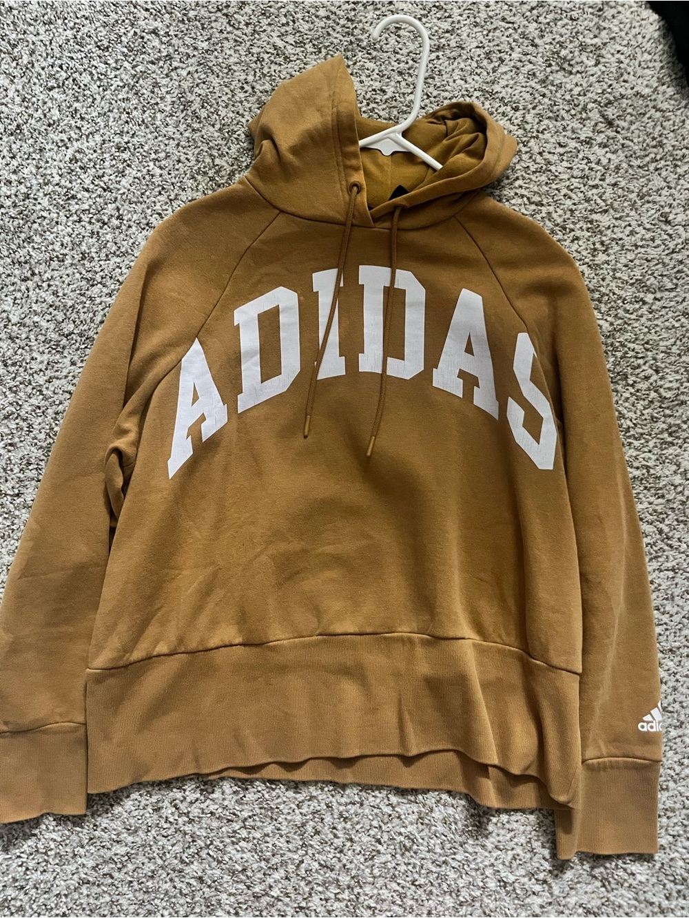Adidas Women’s Hooded Sweatshirt in Mustard